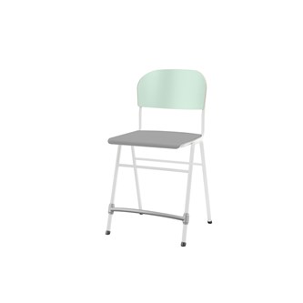Stol Matte FSC BX sh 54 cm liten sits vitt stativ