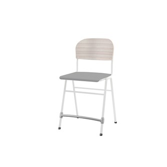 Stol Matte FSC BX sh 54 cm liten sits vitt stativ