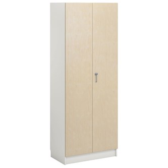 Norden FSC materialskåp 2 hel dörr B80xH210xD47 vit