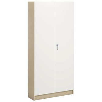 Norden FSC materialskåp 2 hel dörr B100xH210xD32 björk