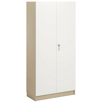 Norden FSC materialskåp 2 hel dörr B100xH210xD47 björk