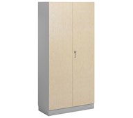 Norden FSC materialskåp 2 hel dörr B100xH210xD47 ljusgrå