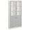 Norden FSC materialskåp 2 hel 2 glas B100xH210xD32 vit
