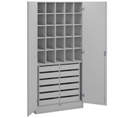 Norden FSC sybehörsskåp B100xH210xD47 ljusgrå