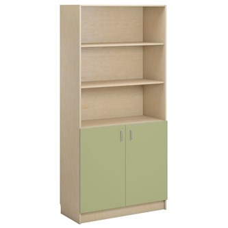 Norden FSC bokhylla med skåp B100xH210xD47 björk