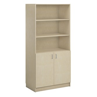 Norden FSC bokhylla med skåp B100xH210xD60 björk