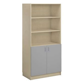 Norden FSC bokhylla med skåp B100xH210xD47 björk