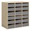 Norden elevskåp 18 lådor B80xD45xH80 björk