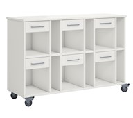 Norden elevvagn 6 fack B120xD40xH82 vit