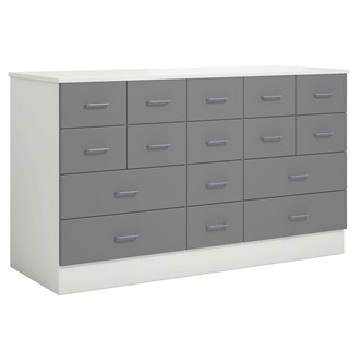 Norden köpmansdisk 16 lådor B152xD59xH89 vit