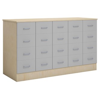 Norden köpmansdisk 20 lådor B152xD59xH89 björk