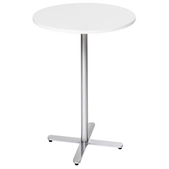 Pelarbord Cross X ø 70 cm HT silverstativ