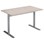 Pelarbord Cross T 120x60 cm HT silverstativ
