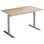 Pelarbord Cross T 120x60 cm HT silverstativ