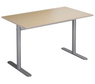 Pelarbord Cross T 120x60 cm HT silverstativ