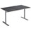 Pelarbord Cross T 140x80 Akustik linoleum höjd 72 silverstativ