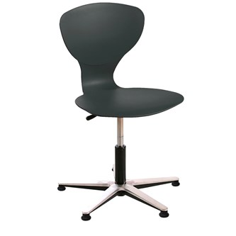 Stol Secundo gas Alu large sh 38-50 cm med glidfötter