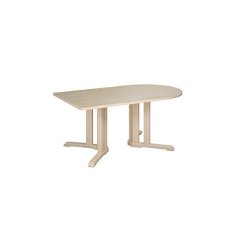 Bord Linnea akustiklaminat björk halvovalt 140x80 H65 cm