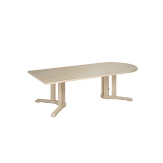 Bord Linnea akustiklaminat björk halvovalt 180x80 H55 cm