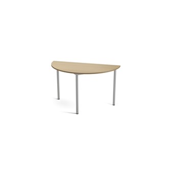 Bord Multiflex BX X halvrunt ø 120 höjd 90 cm silverstativ