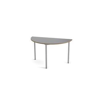 Bord Multiflex BX X halvrunt ø 120 höjd 90 cm silverstativ