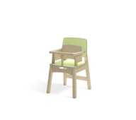 Barnstol Helmi vitpigmenterad 33 med bygel