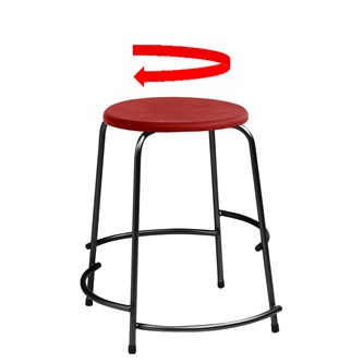 Pall Multi Pur snurr sh 65 cm, svart stativ