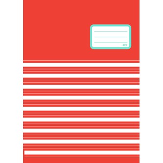 Arbetshäfte 409, A4, ½ blank, ½ linjer m. raster 7 mm 20-pack