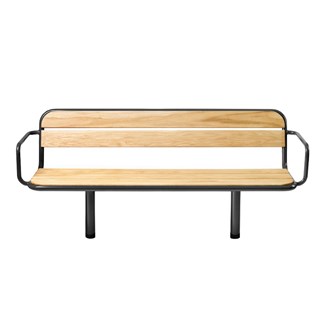 Gry parksoffa med armstöd