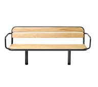 Gry parksoffa med armstöd