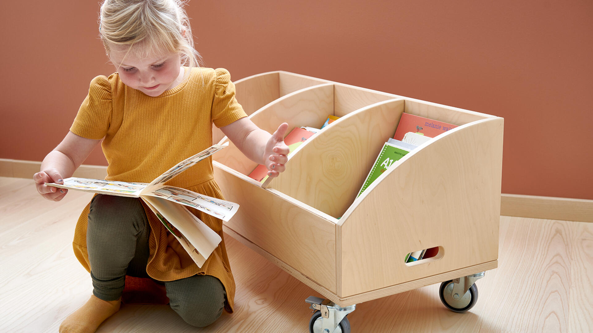 Bokvagnar & boklådor