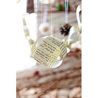 Julgranskula av papper