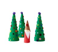 Tomte av pappersrulle