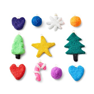 Julgransdekorationer i foamlera