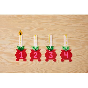 Pärlade adventsljus