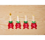 Pärlade adventsljus