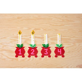 Pärlade adventsljus