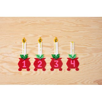 Pärlade adventsljus