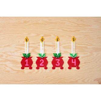 Pärlade adventsljus