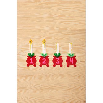 Pärlade adventsljus