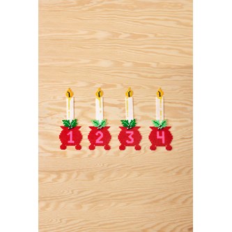 Pärlade adventsljus