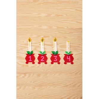 Pärlade adventsljus