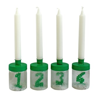 Kreativa adventsljus