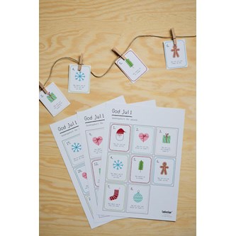 Julkalender uppdragskort
