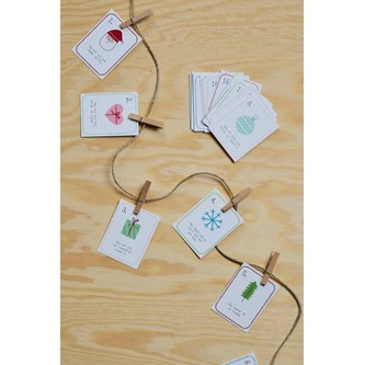 Julkalender uppdragskort