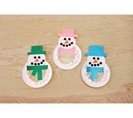 En snögubbe av silkespapper