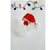 Julkort med handavtryck