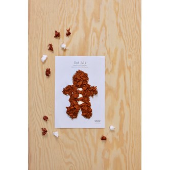 Gratismall pepparkaksgubbe att färglägga