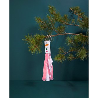 En svävande snögubbe