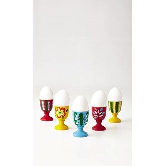 Målade äggkoppar